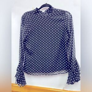 Alexis Odellia Top Polka Dot Sz XS